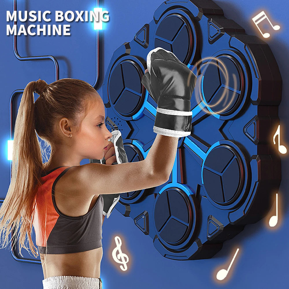 Smart Music Boxing Trainer – Interactive Wall-Mounted Target for Kids & Adults, Electronic Reaction Training Device for Home, Sanda & Fitness