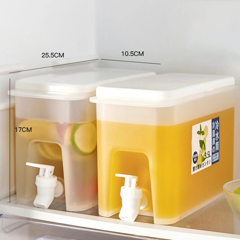 3.5L Water Jug with Tap – Outdoor Drink Dispenser for Cold Juices, Lemonade, and Beverages Storage