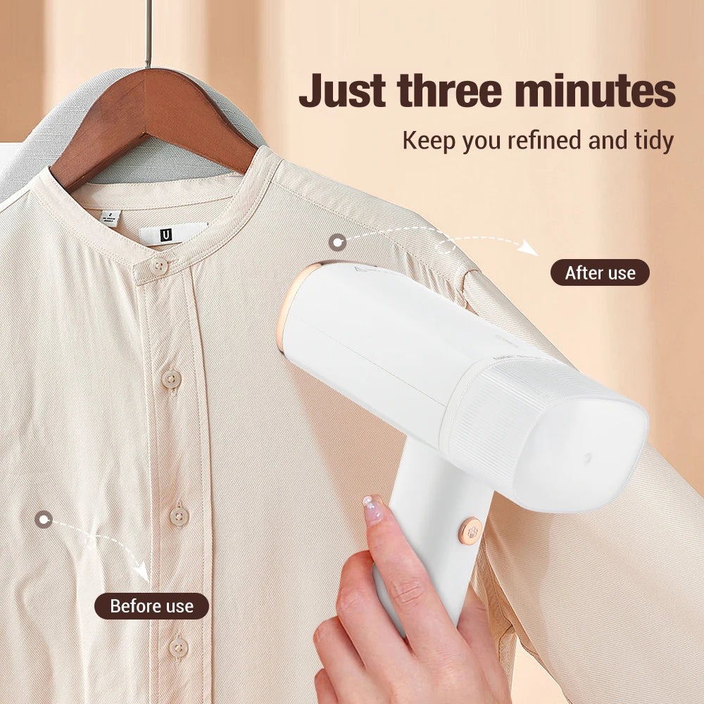 Portable Foldable Mini Handheld Steam Garment Iron for Clothes – Electric Clothes Steamer for Travel and Home Use