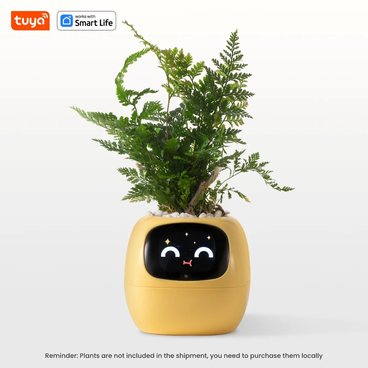 Tuya Ivy AI Smart Flower Pot – 49+ Animated Expressions, 7 Sensors & Intelligent Plant Care