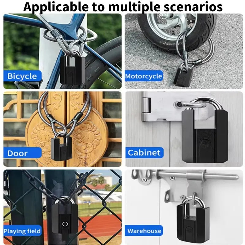 Smart Fingerprint Padlock – Keyless Biometric Security Lock with Password Access, Anti-Theft Protection, and TTLOCK/Tuya App Control