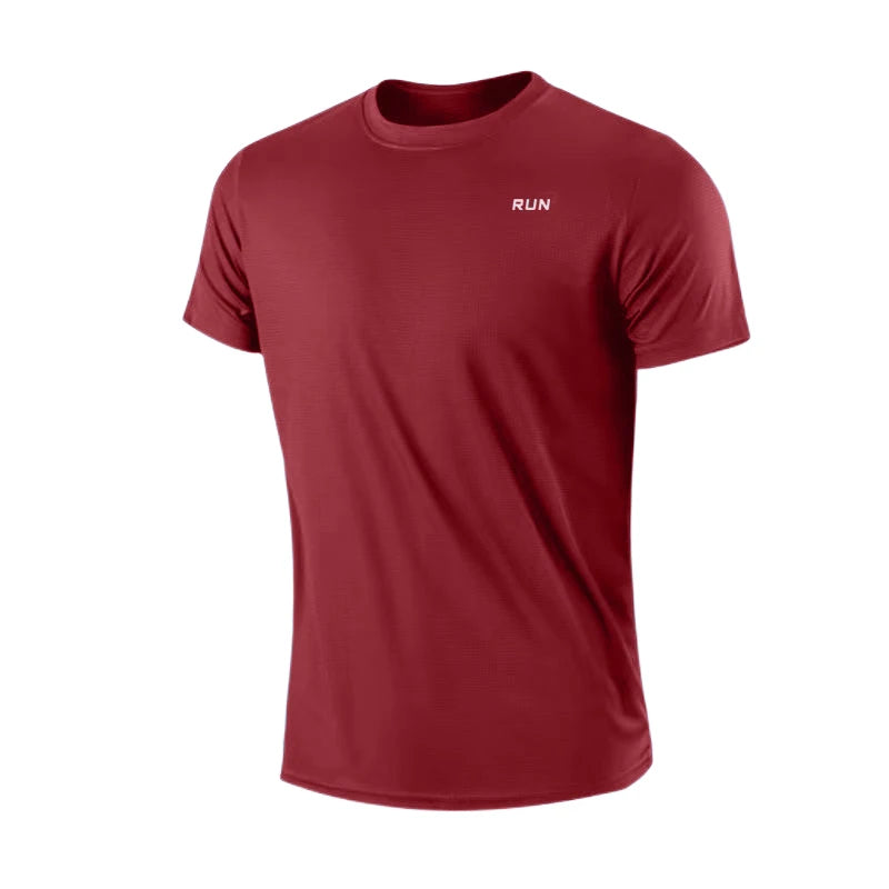 Lightweight Men's Moisture-Wicking Athletic T-Shirt – Quick Dry Short Sleeve Sportswear for Gym, Running & Training