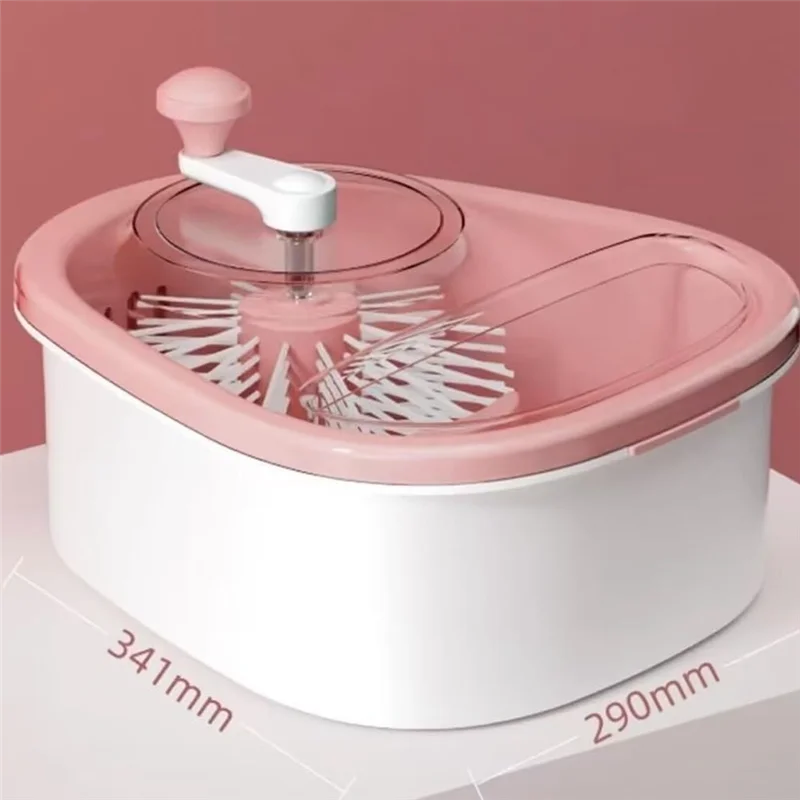 FYBL Compact Fruit & Vegetable Washer Bowl with Built-in Brush – Portable Produce Cleaning Machine