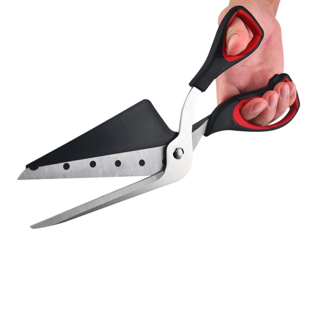 Professional Detachable Pizza Scissors with Sharp Stainless Steel Blade – Labor-Saving Cutter and Spatula Slicer Tool