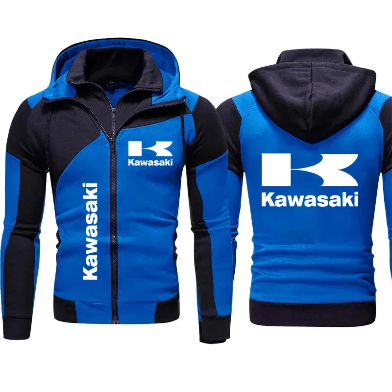 Kawasaki Racing Team Men’s Zip-Up Hoodie Spring/Autumn 2024 Fashion Sweatshirt & Women’s Sport Jacket Coats