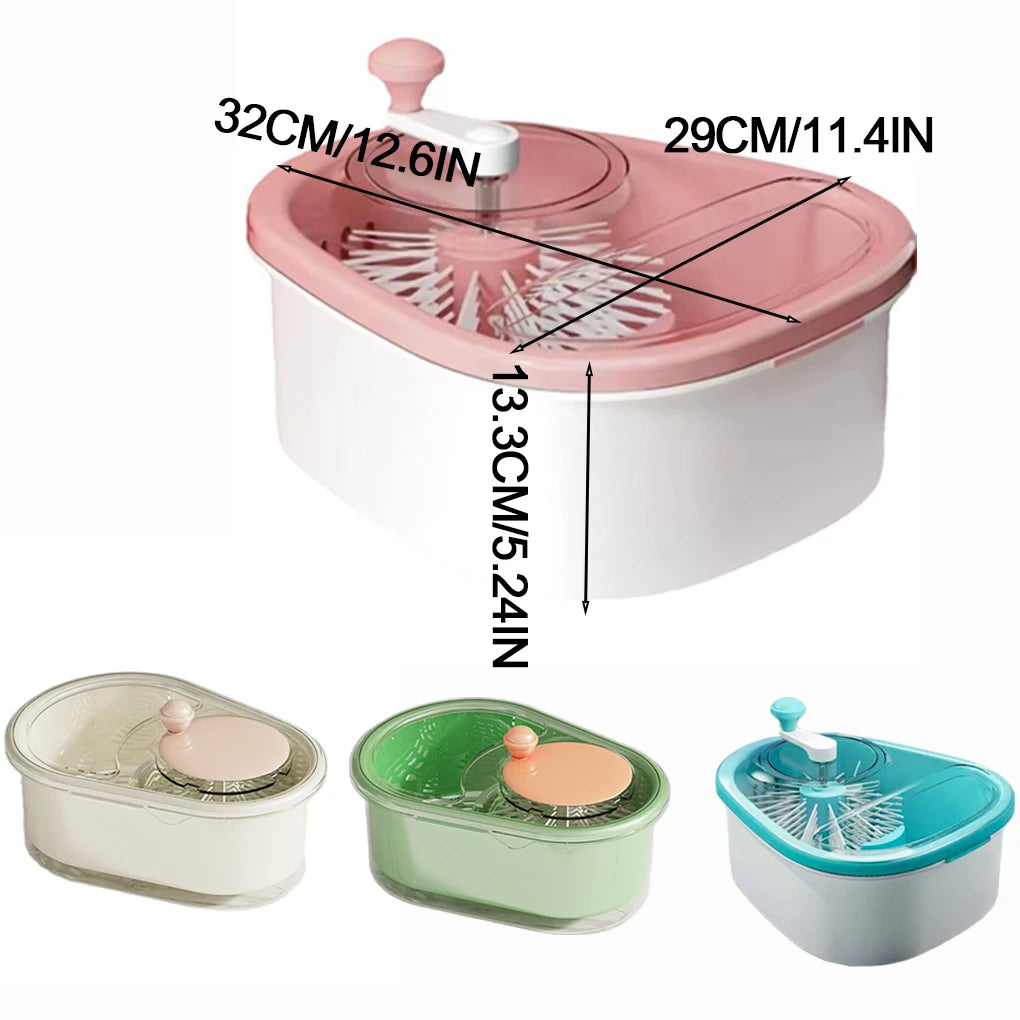 Effortless ABS Vegetable & Fruit Washing Basket – Gentle Lift Design with Drain Function