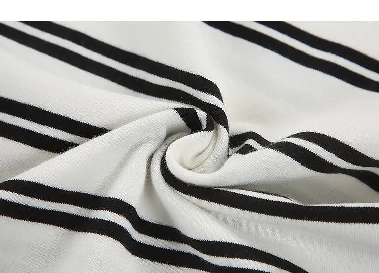 Men’s Striped Cotton T-Shirt – Casual Summer Fashion Tee, Oversized Fit, Available Up to 5XL, Funny and Stylish Design 