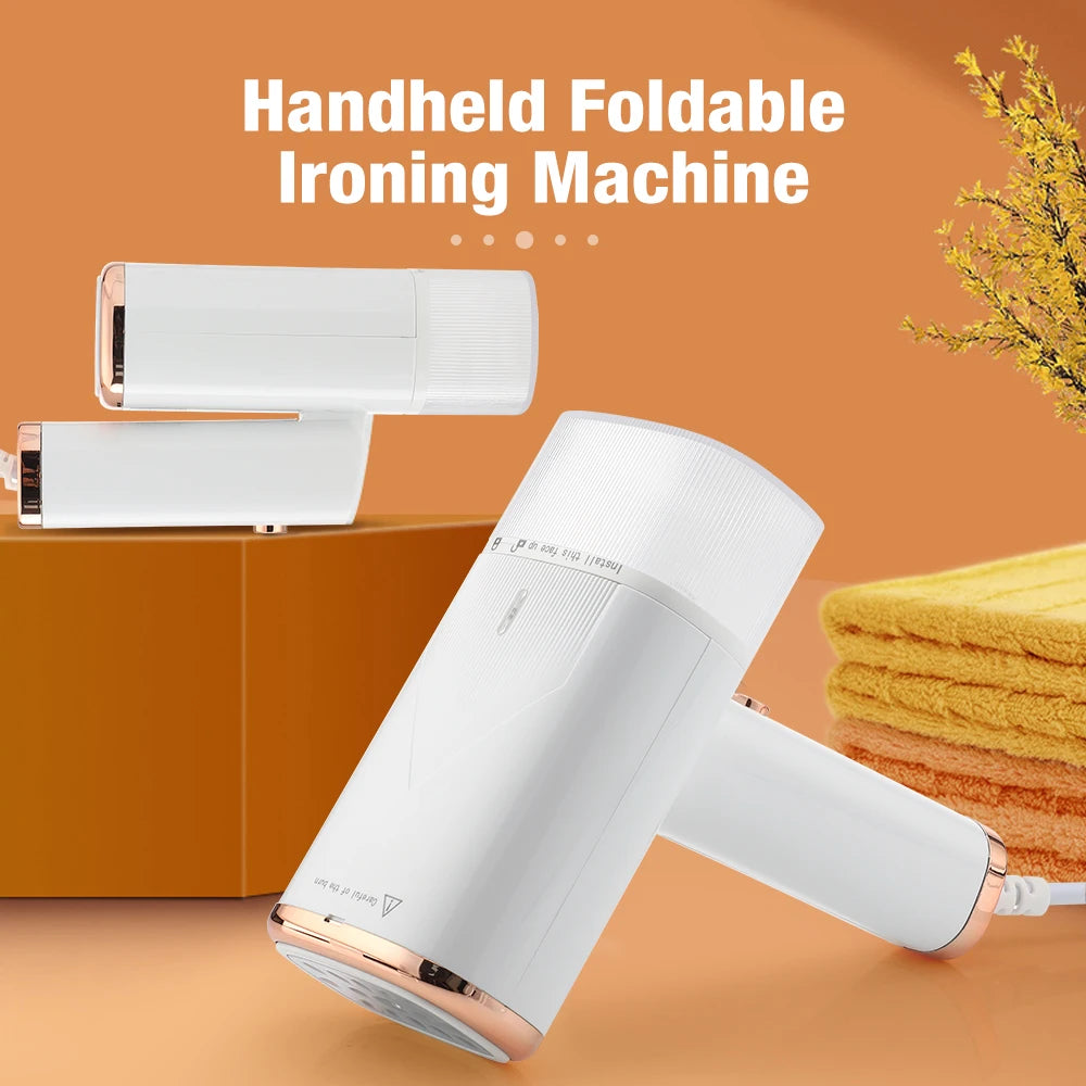 Portable Foldable Mini Handheld Steam Garment Iron for Clothes – Electric Clothes Steamer for Travel and Home Use
