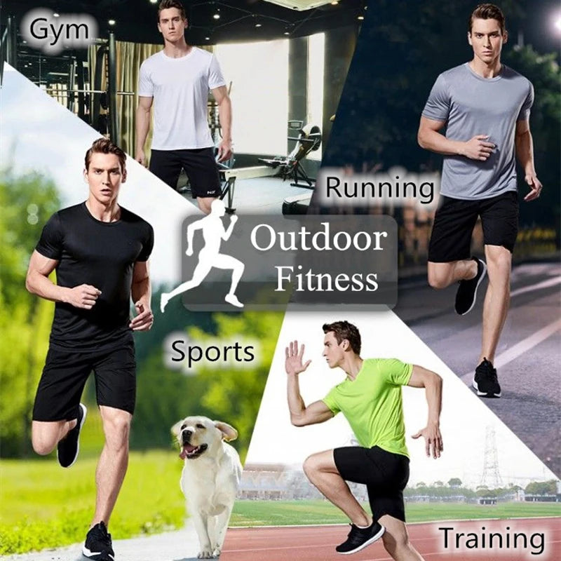 Lightweight Men's Moisture-Wicking Athletic T-Shirt – Quick Dry Short Sleeve Sportswear for Gym, Running & Training