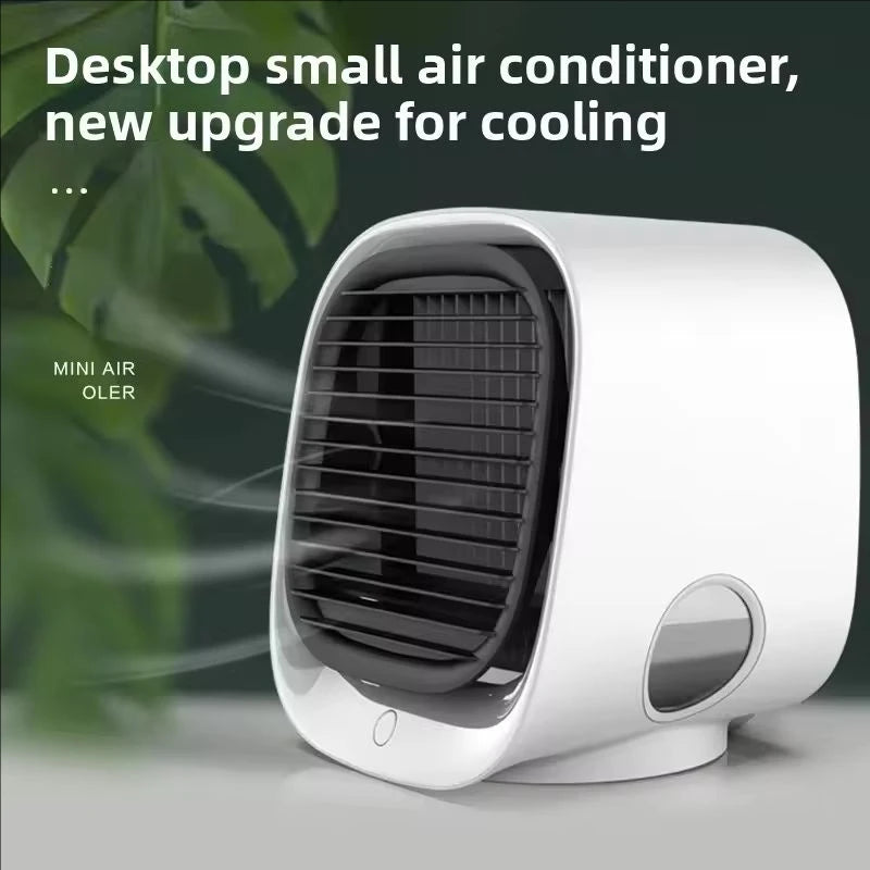 Portable Mini Air Conditioner – Personal Evaporative Cooler with 3-Speed Fan, Compact Desk Cooling Fan for Office, Home, or Car Use