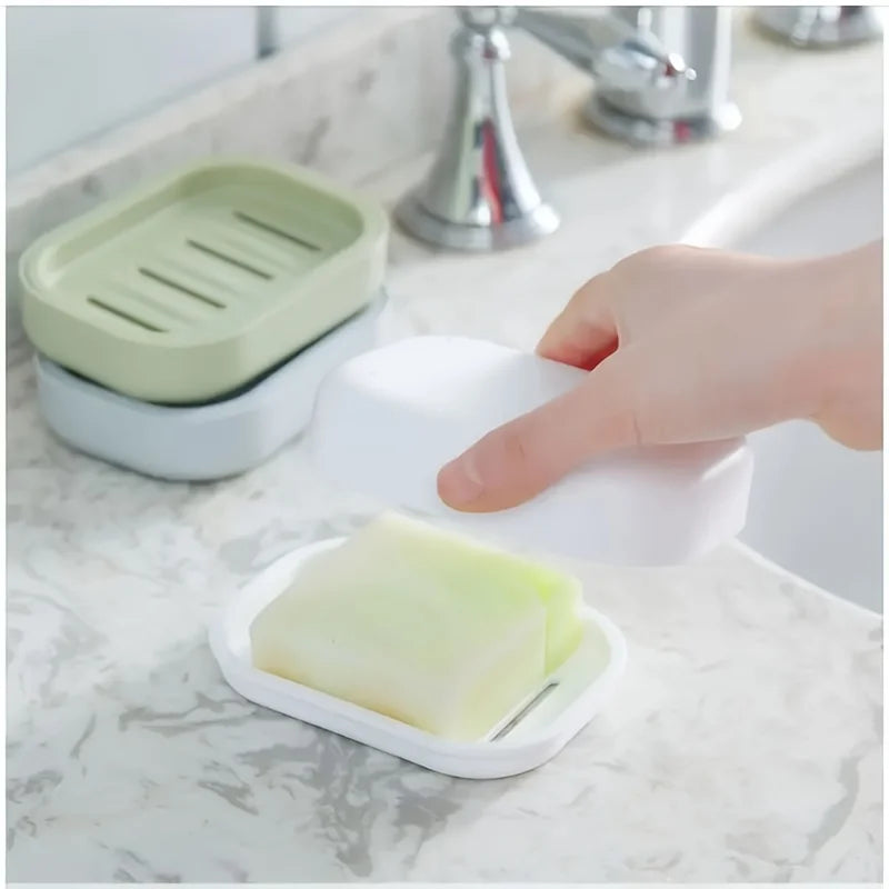 Multifunctional Soap Dish Holder – Hypoallergenic bath accessory suitable for bathroom and kitchen – Features self-draining design and is easy to clean.