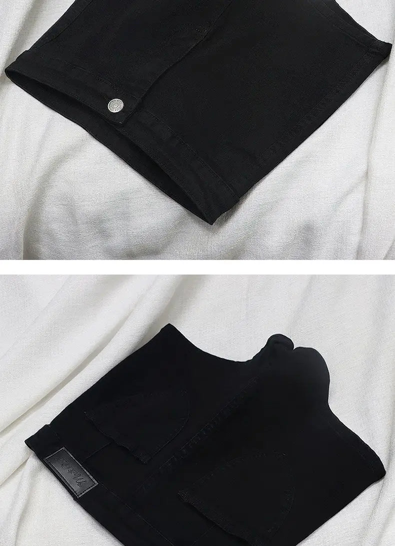 Trendy Slim Fit Women's Shorts – Solid Color, Retro-Inspired Summer Streetwear in 3 Colors
