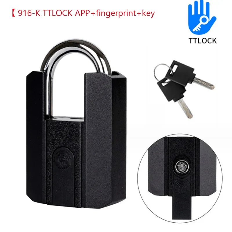 Smart Fingerprint Padlock – Keyless Biometric Security Lock with Password Access, Anti-Theft Protection, and TTLOCK/Tuya App Control
