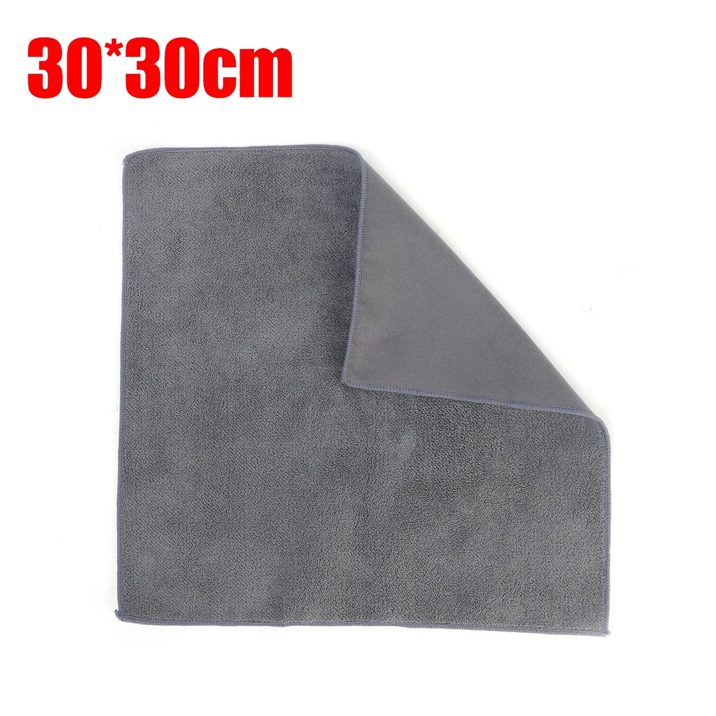 Super Absorbent Double-Sided Deer Skin Velvet Car Cleaning Towel – Seamless, Lint-Free Wipe Cloth for Auto Maintenance