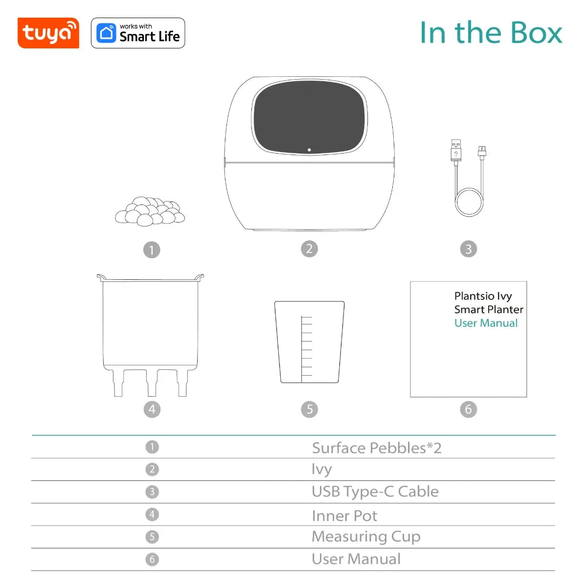 Tuya Ivy AI Smart Flower Pot – 49+ Animated Expressions, 7 Sensors & Intelligent Plant Care