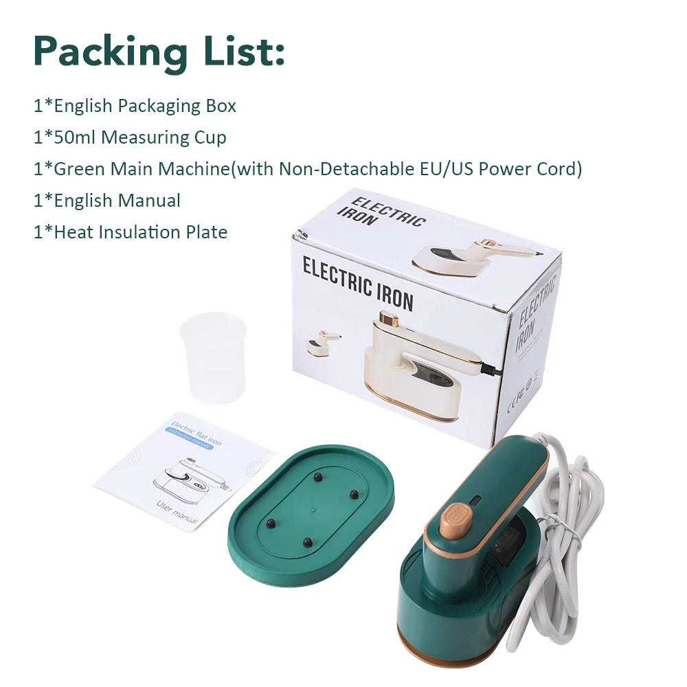 Compact Foldable Handheld Garment Steamer & Iron – Portable Steam & Dry Iron for Clothes, Ideal for Home and Travel