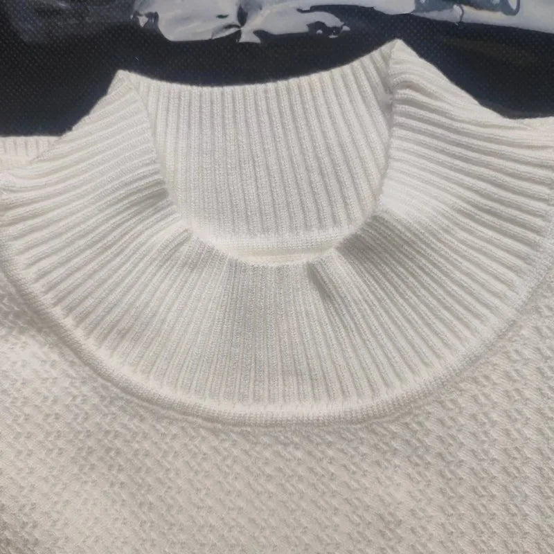 Men’s Slim Fit Turtleneck Sweater – Korean Style Casual Pullover for Autumn & Winter, Luxury Knitwear Available up to 4XL