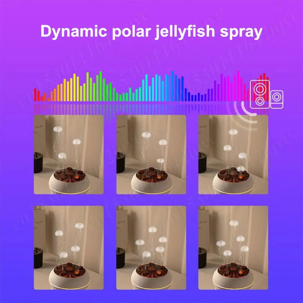 Color-Changing Jellyfish-Themed Air Humidifier & Aromatherapy Diffuser with LED Night Light – Ideal for Home, Bedroom, or Office