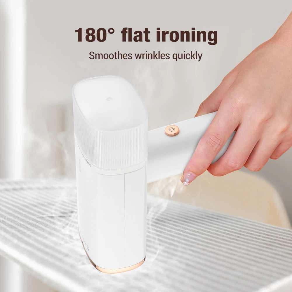Portable Foldable Mini Handheld Steam Garment Iron for Clothes – Electric Clothes Steamer for Travel and Home Use