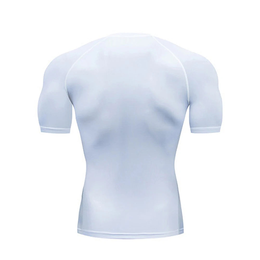Men's Compression Workout T-Shirt – Short Sleeve Quick-Dry Gym Top for Bodybuilding, Running & Sports Training 