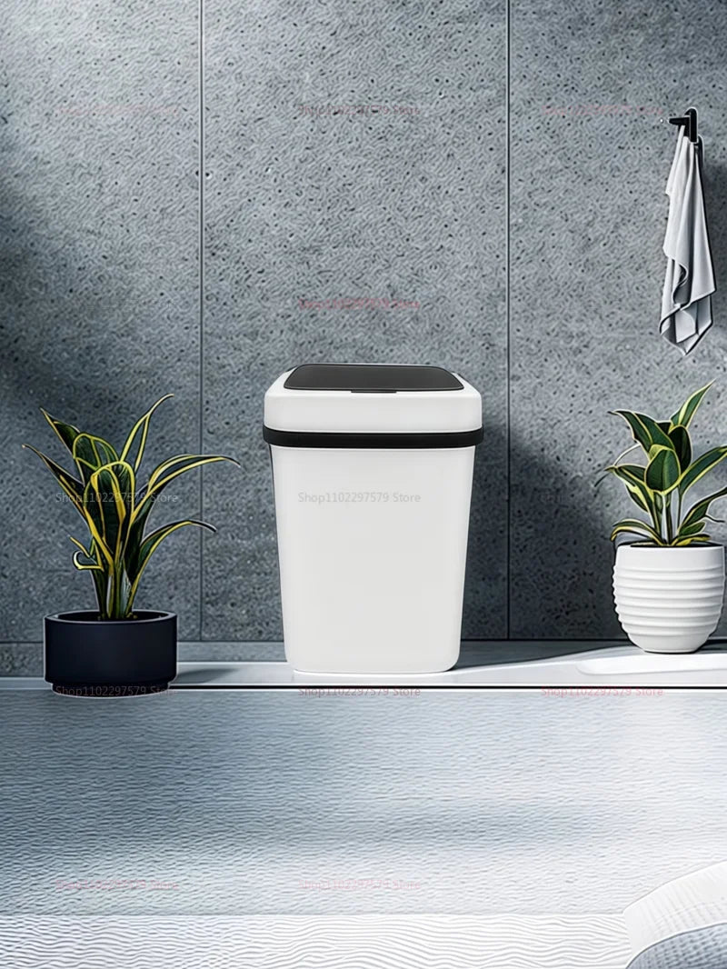 13L Smart Automatic Trash Can – Waterproof Touchless Sensor Waste Bin for Kitchen, Bathroom, Bedroom & Living Room