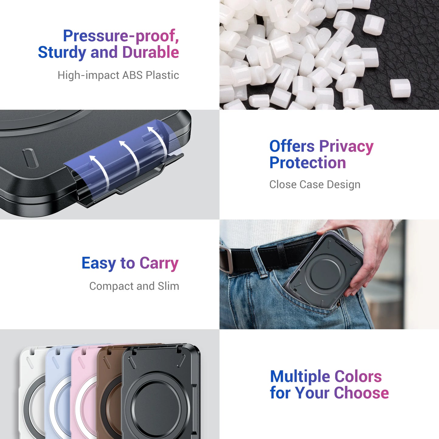 Magnetic MagSafe Wallet & RFID Card Holder Compatible with iPhone 11–15 Series (Pro/Pro Max) – Slim Leather Wallet with Secure Grip