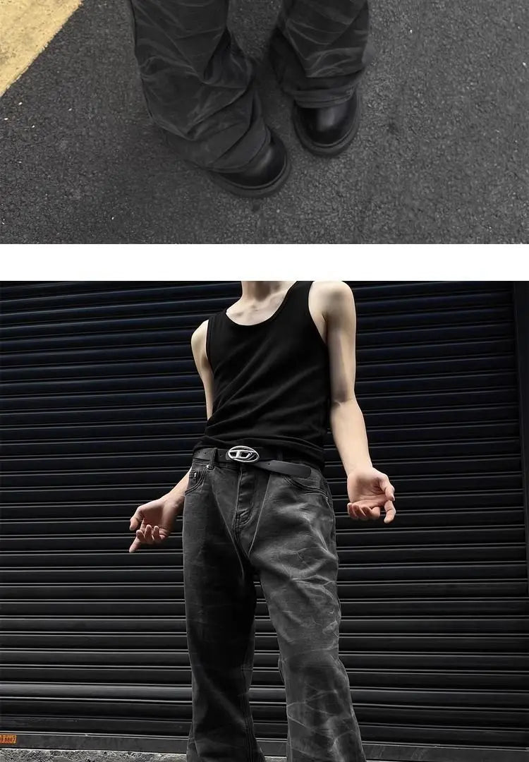 Unisex Retro Straight-Leg Jeans – High Street Loose Fit for Men & Women | Hip-Hop Autumn Streetwear