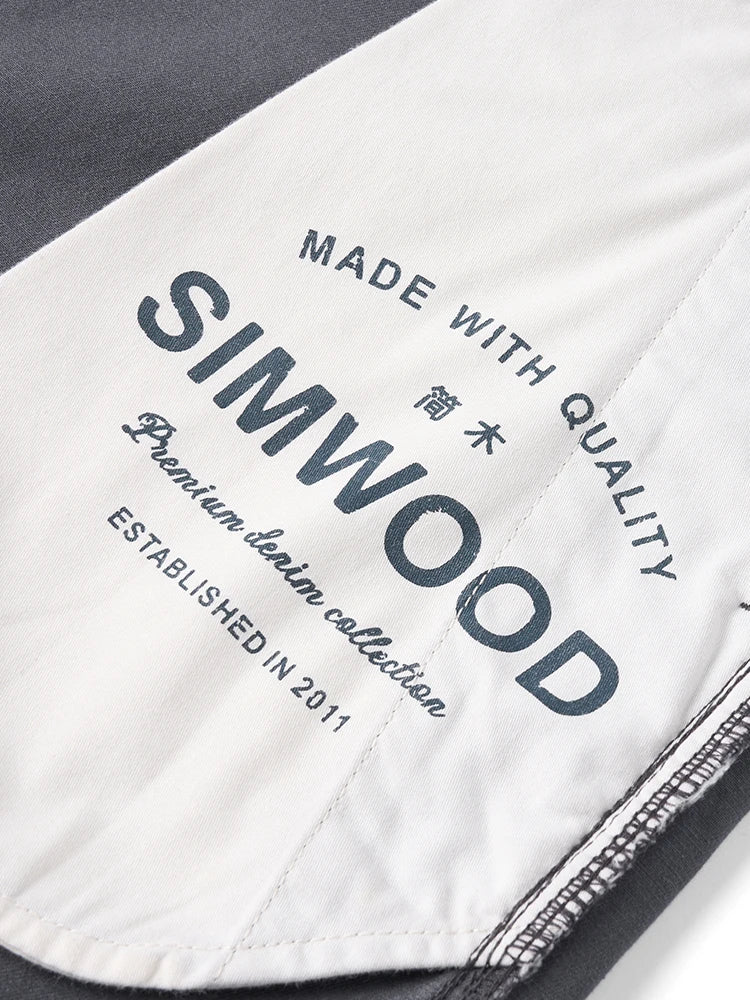SIMWOOD Men’s Straight-Leg Chino Pants – 2025 Autumn Collection, 320gsm Washed Fabric, Plus Sizes Available