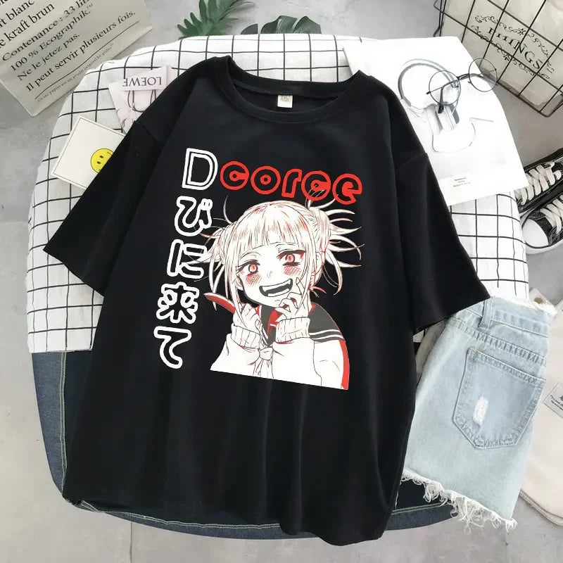 Women's Gothic Harajuku Loose T-Shirt – Aesthetic Dark Grunge Y2K Streetwear Top