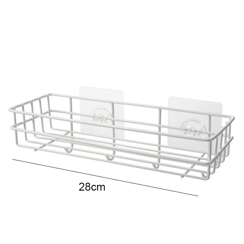 Corner Iron Bathroom Shelf Kitchen Organizer Rack Shower Caddy for Shampoo and Accessories Storage