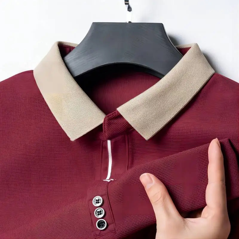 Men’s Classic Solid Short Sleeve Polo Shirt – Breathable Summer Top for Work and Casual Wear