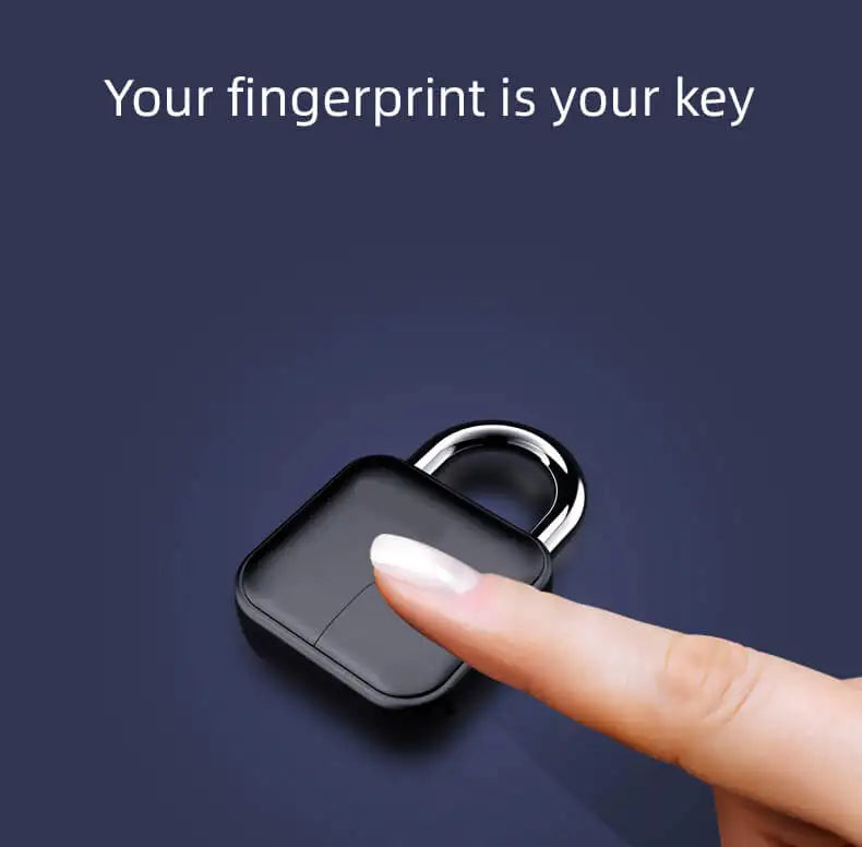 Smart Bluetooth Fingerprint Padlock with Remote Unlock via Tuya App and Extended Battery Life