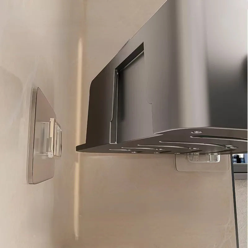 2PCS Adhesive Corner Shelves – No-Drill Wall-Mounted Bathroom Organizer for Shower, Sink & Toilet