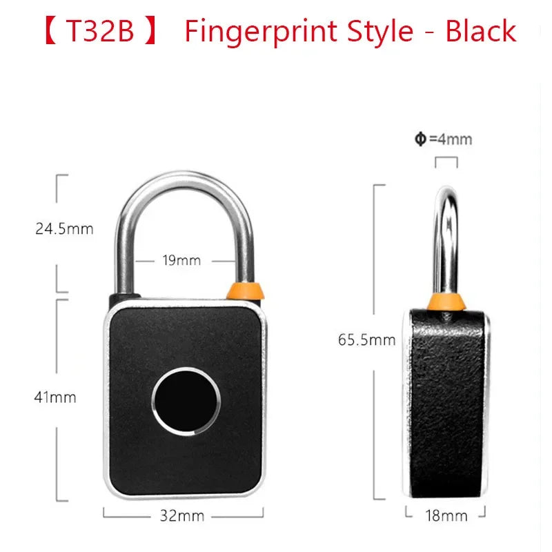 Smart Fingerprint Padlock – Keyless Biometric Security Lock with Password Access, Anti-Theft Protection, and TTLOCK/Tuya App Control