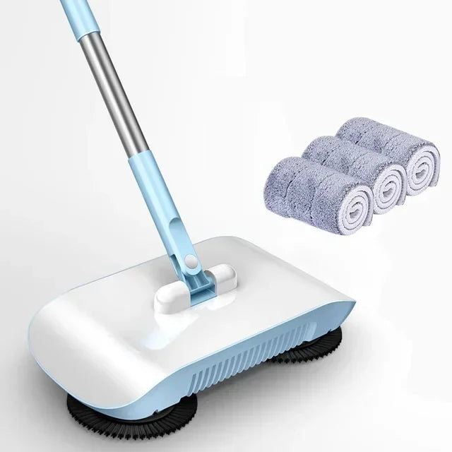 All-in-One Manual Sweeping Broom & Dustpan Set – Hand-Push Floor Sweeper & Vacuum Cleaner for Home Use