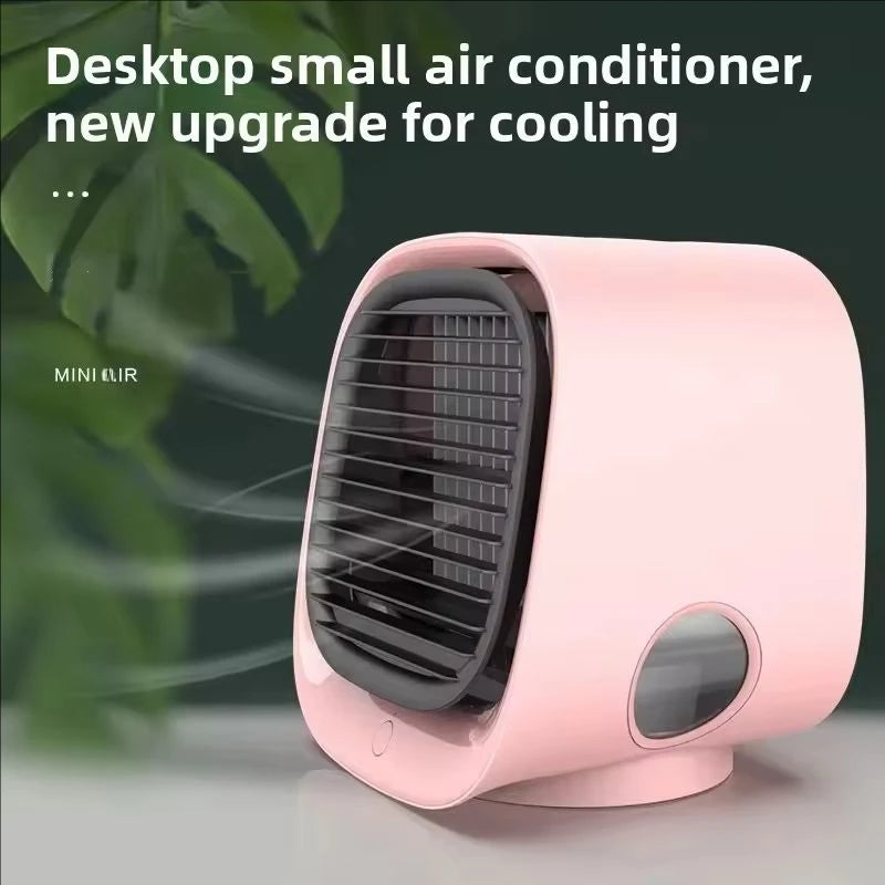 Portable Mini Air Conditioner – Personal Evaporative Cooler with 3-Speed Fan, Compact Desk Cooling Fan for Office, Home, or Car Use