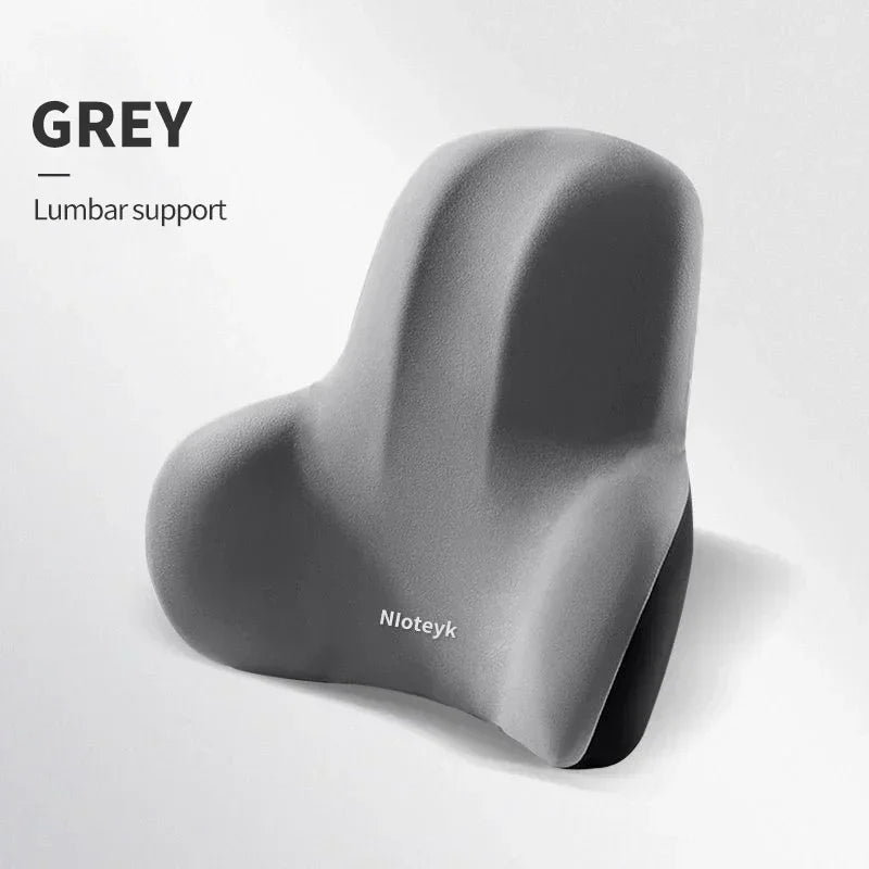 Universal Memory Foam Neck & Lumbar Support Cushion – Ergonomic Car Seat Pillow for Comfort & Posture