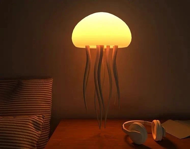 Creative Jellyfish Night Light with Voice & Motion Sensor – Hanging Ambient Lamp for Bedroom Decor & Gifts