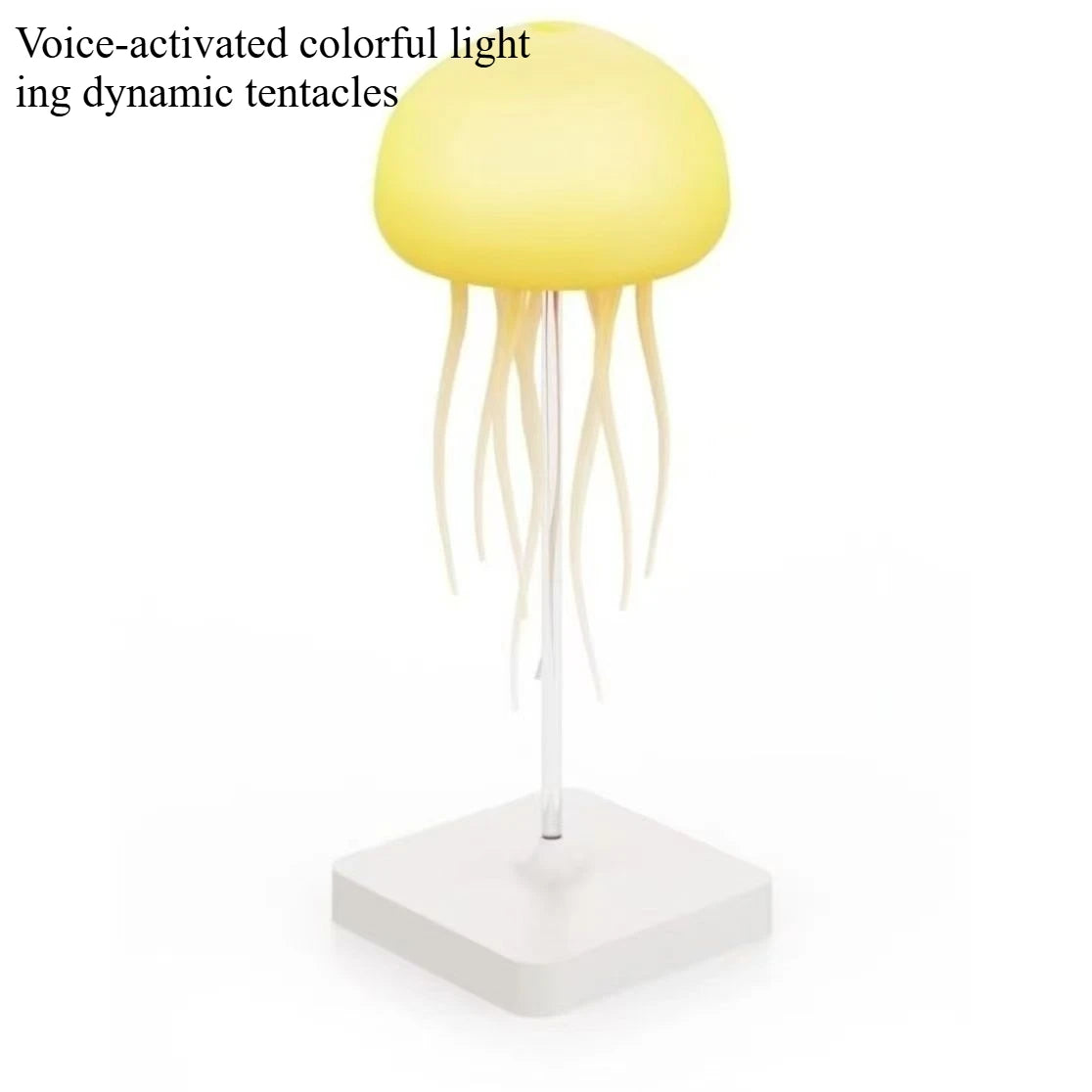Creative Jellyfish Night Light with Voice & Motion Sensor – Hanging Ambient Lamp for Bedroom Decor & Gifts