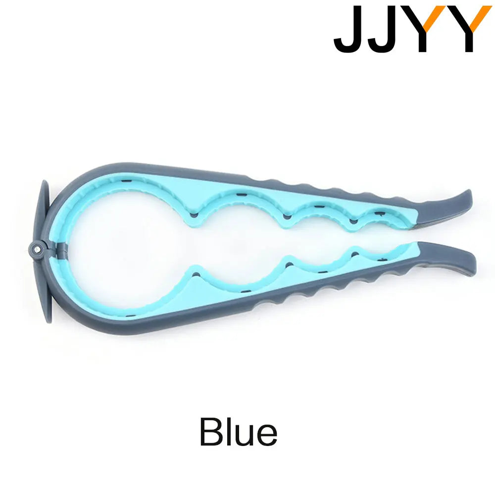 JJYY 5-in-1 Jar and Bottle Opener with Easy Grip – Quick Twist-Off Lid Remover for Bottles and Can Lids, Ideal for Everyday Cooking