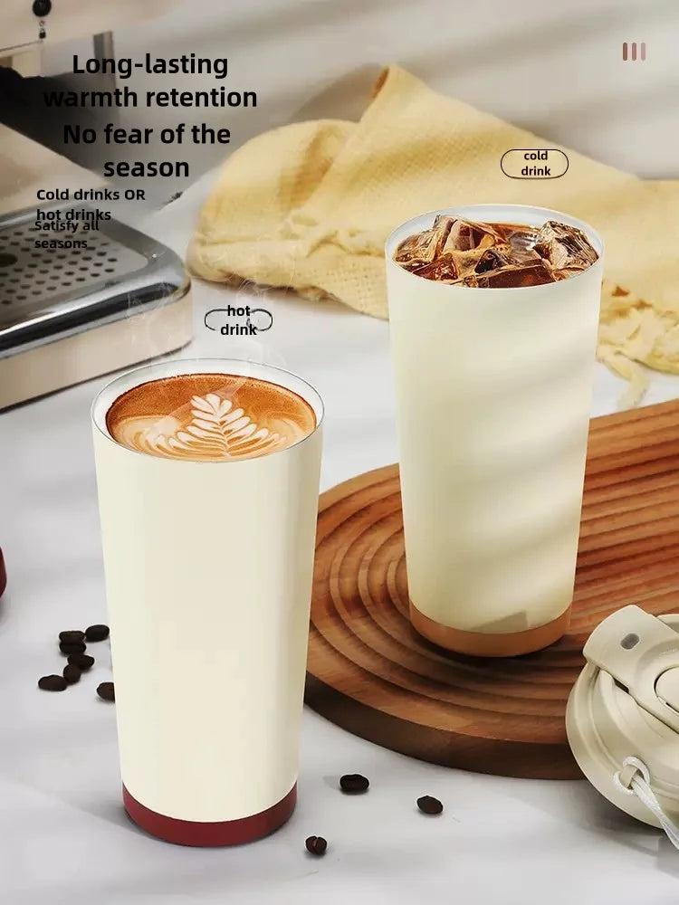 530ml Travel Coffee Mug – Reusable with Seal Lid, Stainless Steel & Ceramic Liner, Perfect for On-the-Go Coffee