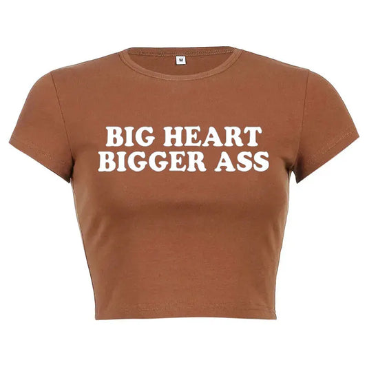 Y2K Goth Star Girl Print Tee for Women – Grunge Streetwear, Aesthetic 2000s Slim Crop T-shirt, Cute Emo Girl Kawaii Fashion