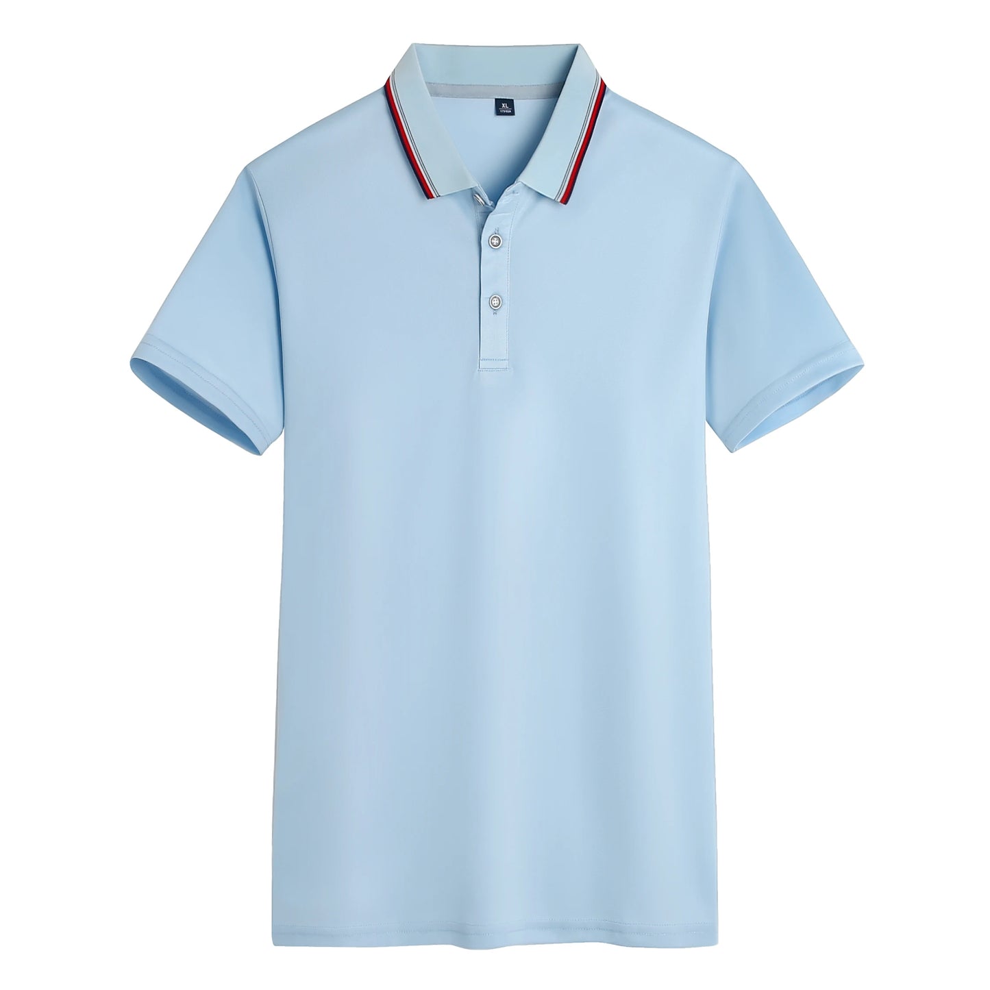Men’s Classic Solid Short Sleeve Polo Shirt – Breathable Summer Top for Work and Casual Wear