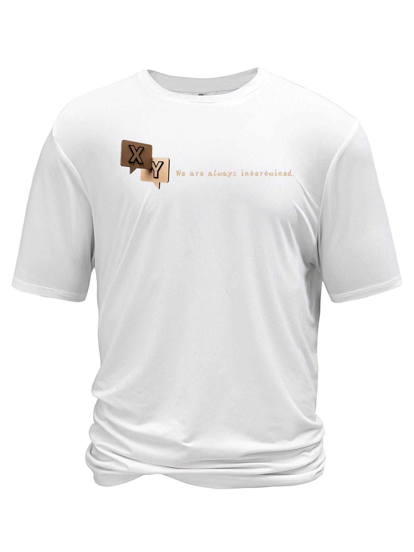 Men’s Summer Casual Crew Neck T-shirt with Unique Geometric Graphic Print — Short Sleeve Outdoor Top
