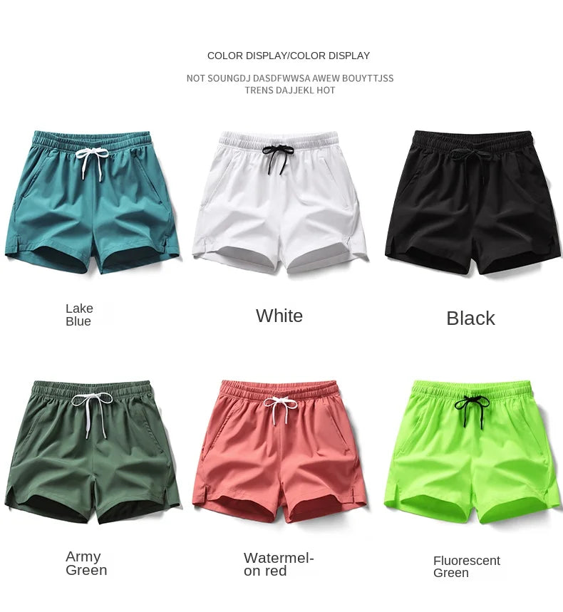 2024 Summer Trending 3-in-1 Sports Shorts – Unisex Running Pants with Zippered Pockets, Ideal for Couples