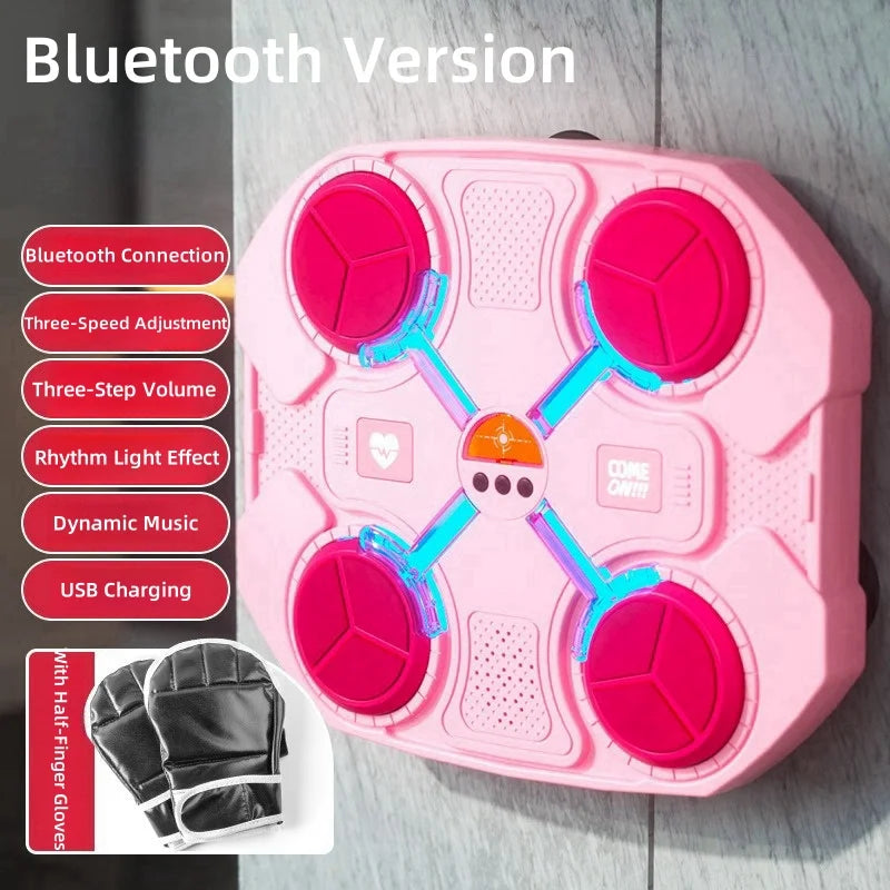 Smart Music Boxing Trainer – Interactive Wall-Mounted Target for Kids & Adults, Electronic Reaction Training Device for Home, Sanda & Fitness