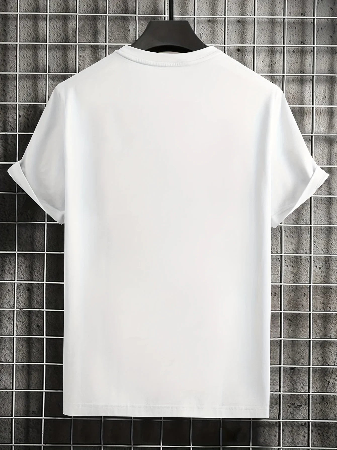 Men’s Summer Casual Crew Neck T-shirt with Unique Geometric Graphic Print — Short Sleeve Outdoor Top