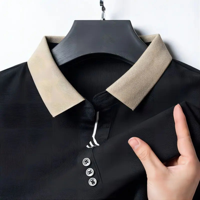 Men’s Classic Solid Short Sleeve Polo Shirt – Breathable Summer Top for Work and Casual Wear