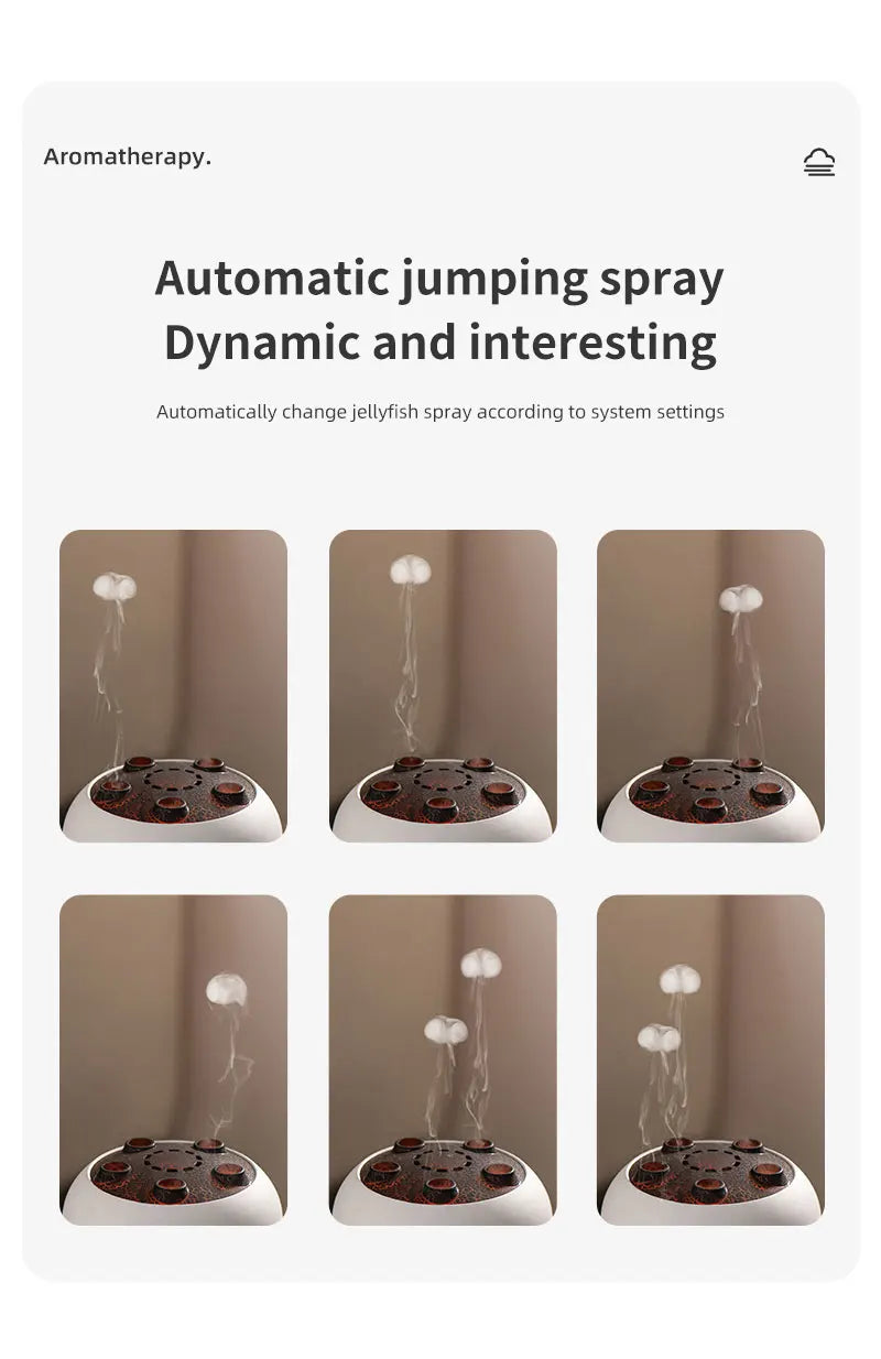 Creative Jellyfish-Shaped Ultrasonic Aroma Humidifier with Remote Control – Essential Oil Diffuser & Mist Maker