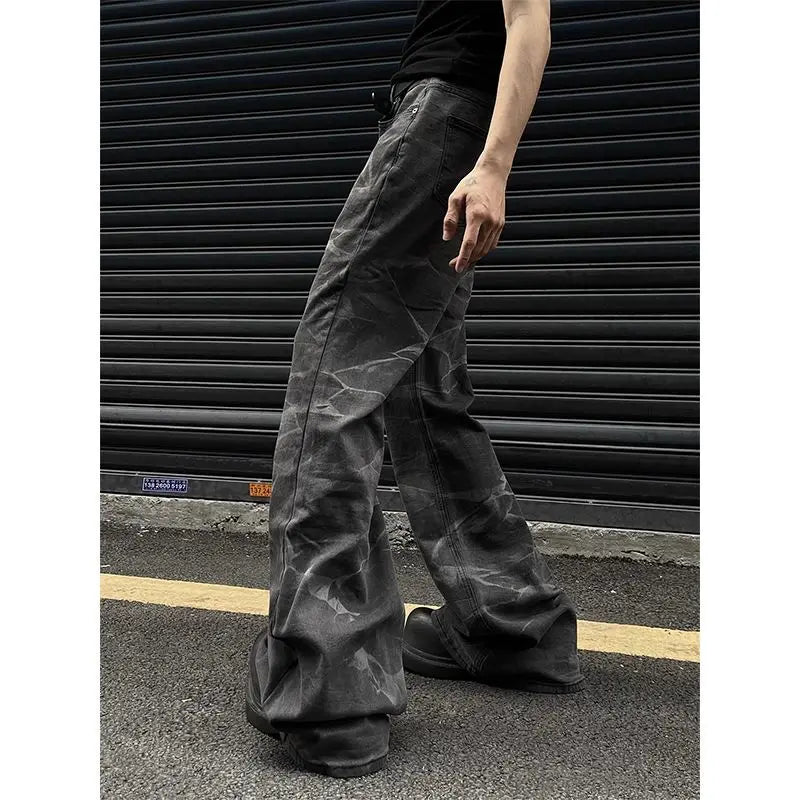 Unisex Retro Straight-Leg Jeans – High Street Loose Fit for Men & Women | Hip-Hop Autumn Streetwear